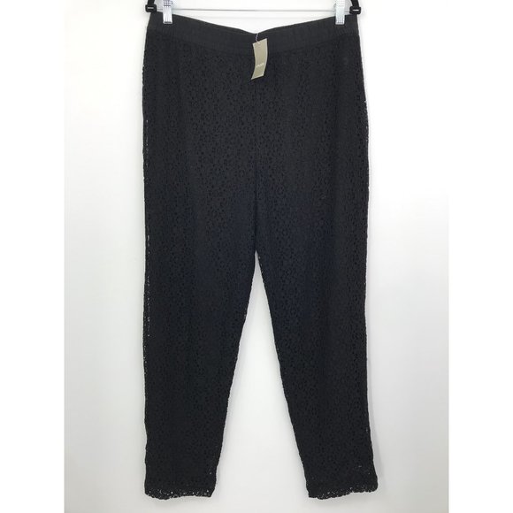 Chico's Pants - Chico's Pull On Lace Ankle Pant Black 1.5 (10) NEW